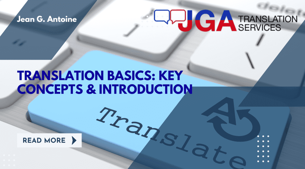 Translation basics with key concepts